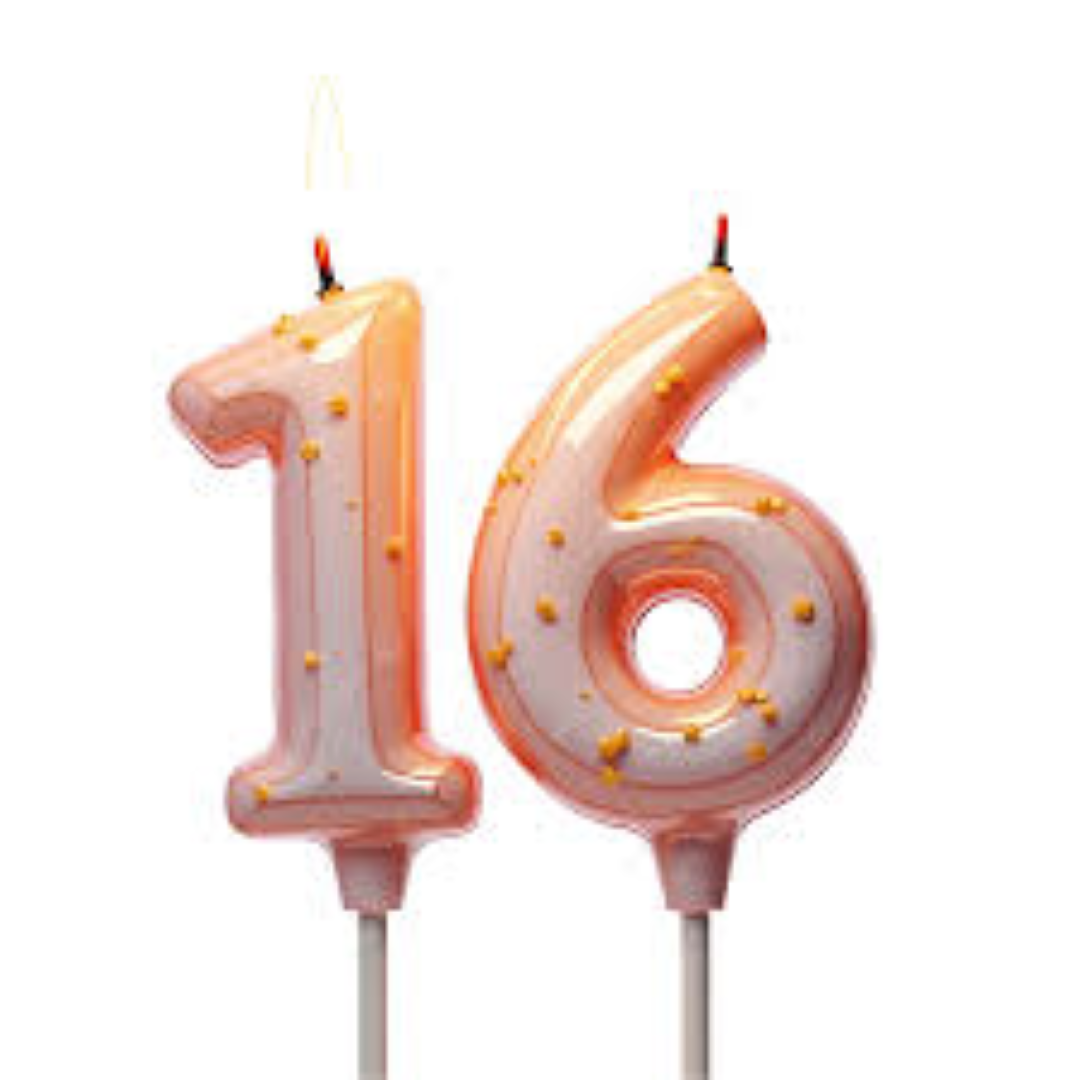 BIRTHDAY CANDLE 16